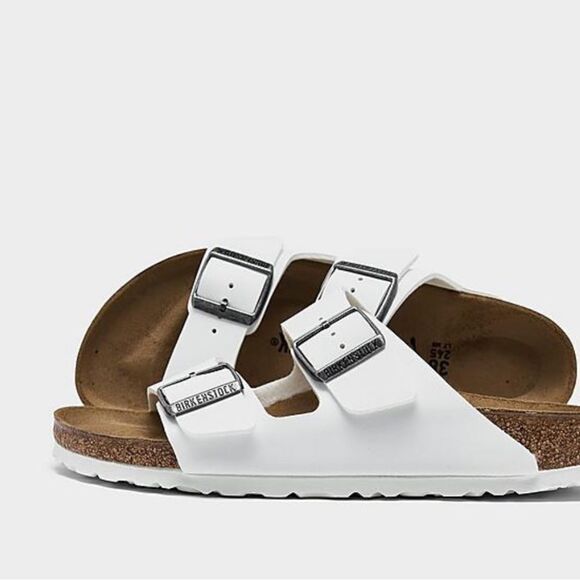 BIRKENSTOCK Arizona Birko-Flor Sandal Slipper White size 37/6-6.5 $140 - Picture 6 of 12